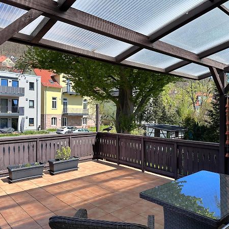 Schoene Altbauwohnung Mit Grosser Sonnenterrasse Rudolstadt Exterior foto