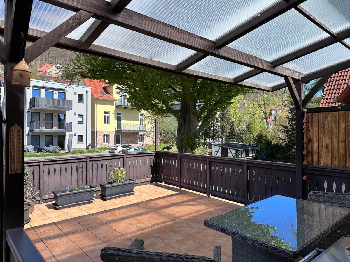 Schoene Altbauwohnung Mit Grosser Sonnenterrasse Rudolstadt Exterior foto
